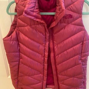Pink North Face Puffer Vest
